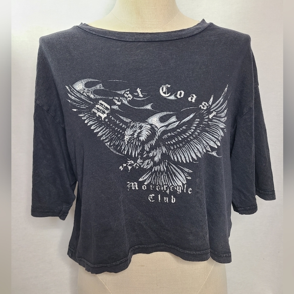Garage graphic crop top Size medium women's
